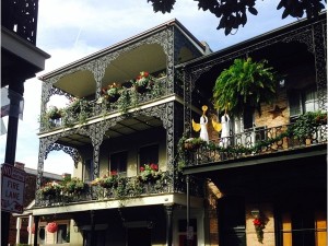 Magnificent homes in the French Quarter