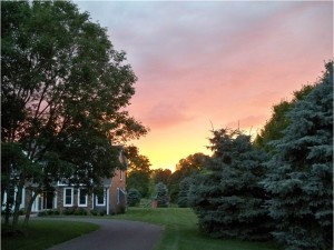 A summer unset in the Graham Creek Heights Subdivision