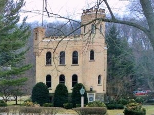 Michael Schwarz's 1890 brick, turreted castle-style house, serves as a community center in Holland, MI